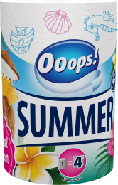 Ooops! SUMMER Háztartási papírtörlő (200 lap, 2 rétegű)